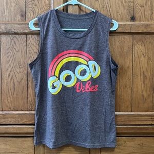 Super comfortable “ Good Vibes” tank top
